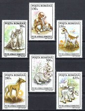 Romania - 1994 6v. MNH •Young Domestic Animals • Pets
