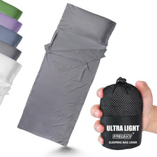 Ultralight Sleeping Bag Liner - Compact Travel Sheet for Camping  Backpacking