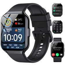   2026 Smart Watch for Men Women 1.96" HD Screen Fitness Tracker Calls IP68