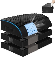 Foot Rest Under Desk for Office Use, Gel Memory Foam Foot Stool with 3 Adjustabl