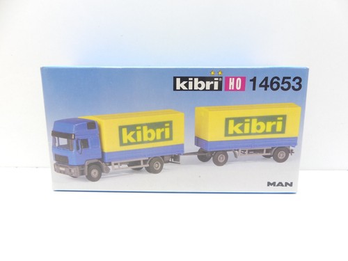 Kibri H0 14653 kit camión con remolque, sin montar, NUEVO en EMBALAJE ORIGINAL #69477 | Condition: Gebraucht
