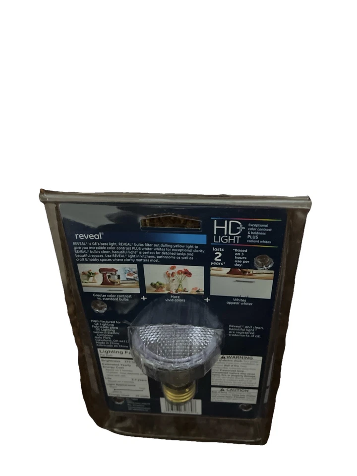 GE Light Reveal Direction PAR20 Indoor Floodlight Bulb 35W 270-Lu 74869. New - Image 3 of 4