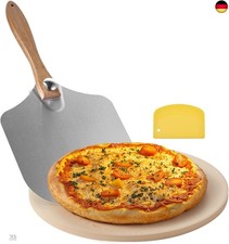 VEVOR Pizzastein Backstein 381 x 381 mm, runder Cordierit-Pizzastein, große 