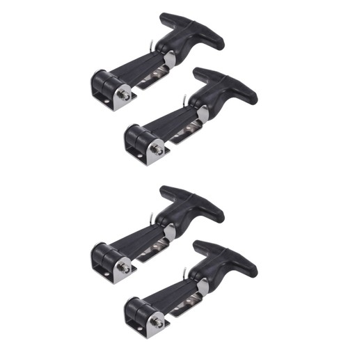 2 PCS Stainless Steel Buckle Draw Latch Hasp Toolbox Boat Latches - Picture 3 of 12