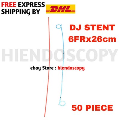 DJ stent with pusher urology 6Fr 26cm 50 pieces Double j s CE certified
