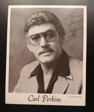 CARL PERKINS Autographed 8x10 photo