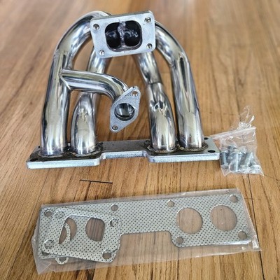 Equal Length Turbo Top Mount Stainless T3 Manifold S13 Single Cam SS KA24 KA24e 