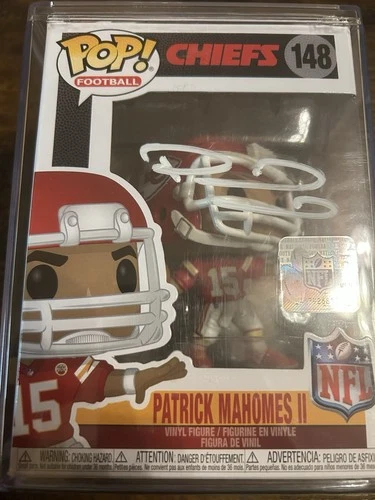 Patrick Mahomes Autographed Signed Funko Pop Figure #148 Chiefs Rare Beckett COA