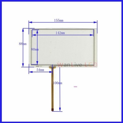 6.2'' For CLARION NX-501 VX-401 NX501 VX401 GPS Digitizer Resistive Touch Screen