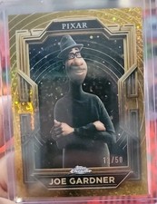 2025 Topps Chrome Disney Pixar Gold Gilded Joe Gardner #12/50 No.79