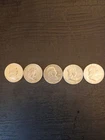 👀 CHECK THIS OUT - LOT OF 5 High Grade Franklin Half Dollars, Assorted Years .