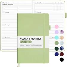 Undated Weekly Planner for 2025, Forvencer Simplified Weekly  Monthly Calenda...