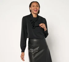 Peace Love World Women's Top Sz 2XS (XXS) Label Party Shirt Black A670686