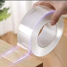 Double-Sided Adhesive Tape Heavy Duty, Waterproof, Reusable Nano Gel
