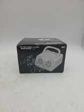 Portable Automatic Bubble Machine for Toddlers, Kids Bubble Maker Party toyWhite