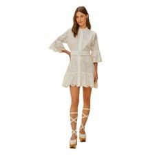 FARM RIO New in package XL - Off-White Palm Tree Mini Dress 100 Cotton baby doll