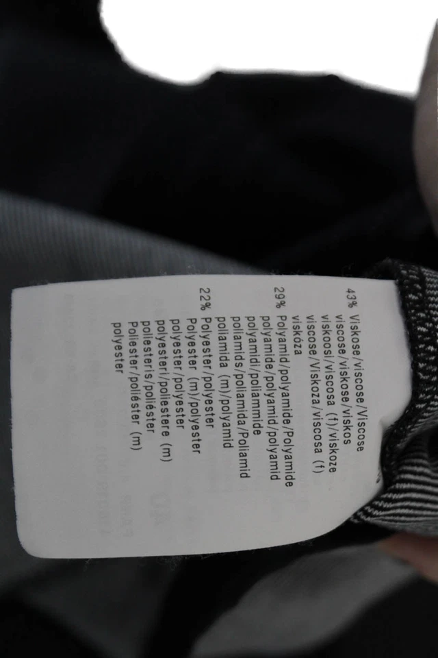 Blazer BASLER Mujer Estampado Rayas Cuello Muescas Abotonado Azul Talla 40 Foto 4 de 4