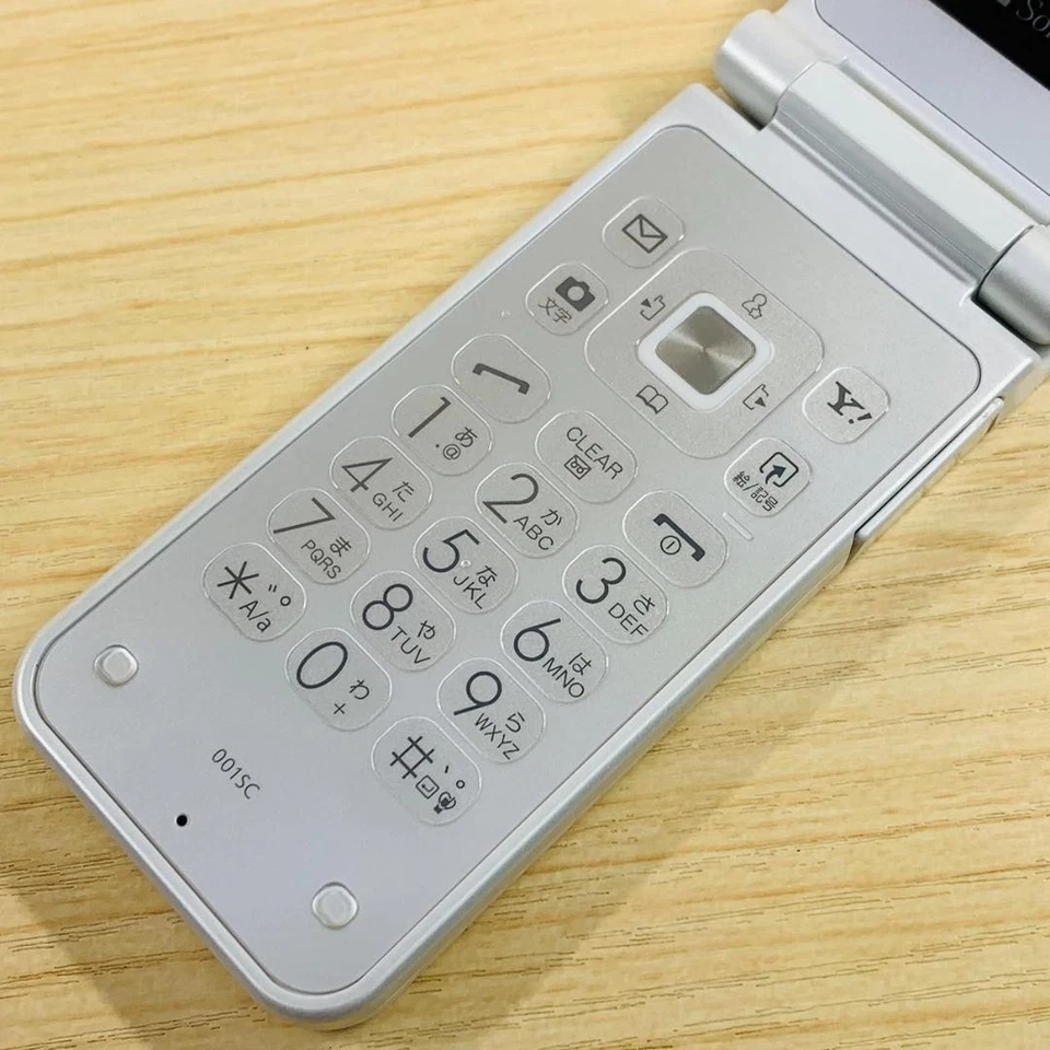 477 Softbank Aqua001Sc Japanese Flip phone Garakei Keitai Retro Mobile - Image 3 of 4