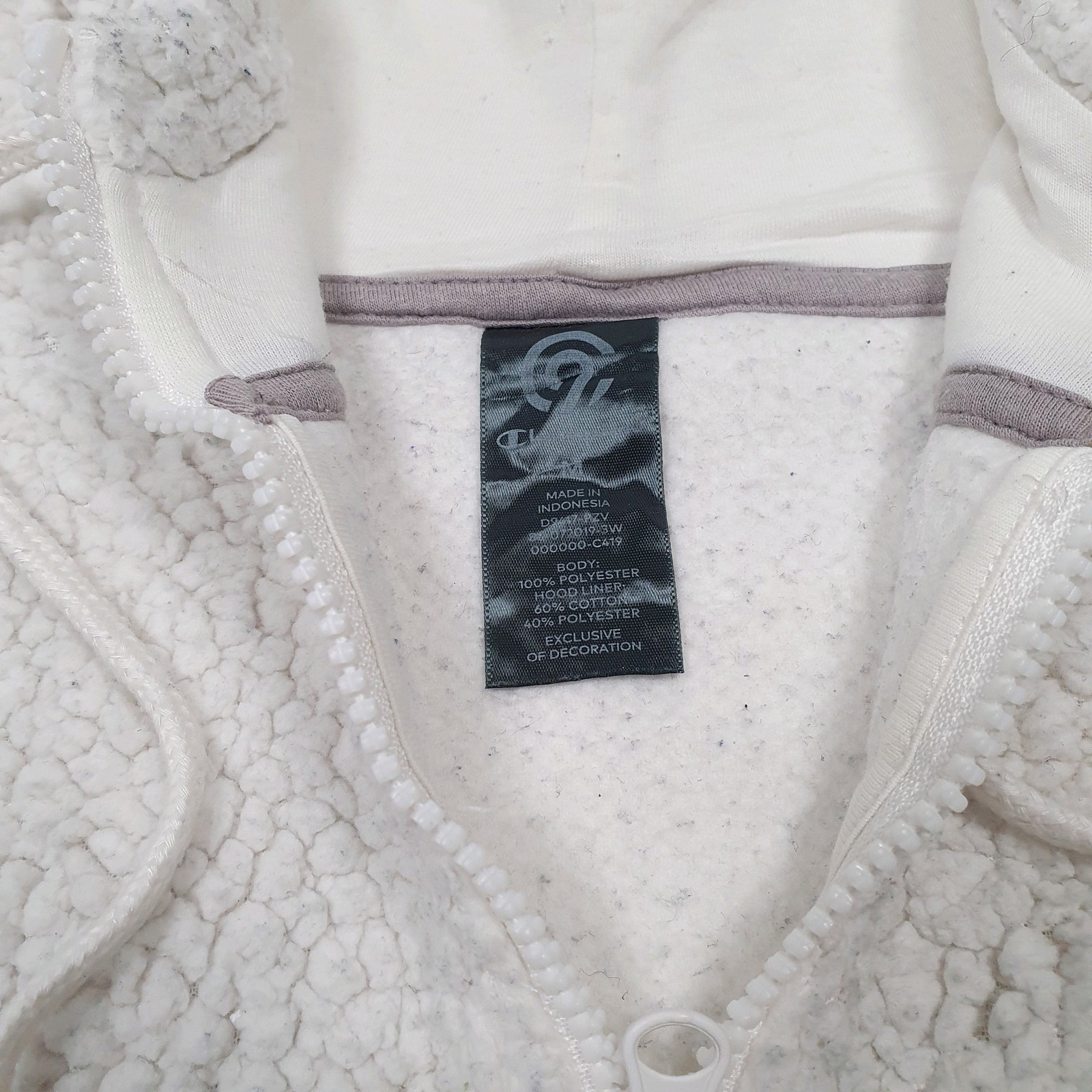 CHAMPION Full Zip Hoodie Fleece Jumper Mens L image 2