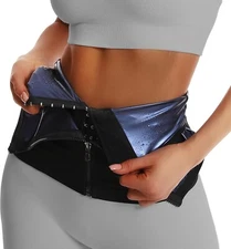 Women Slimming Waist Trainer Polyurethane Exercise Belt Sweat Sauna Sports Bands