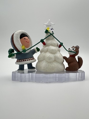 Hallmark 2001 Frosty Friends albero eschimese huskey cucciolo ricordo ornamento Ed Seale - Foto 4 di 6
