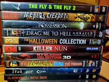 Vintage Monster/Horror Cult Movies DVD's Lot Of 10
