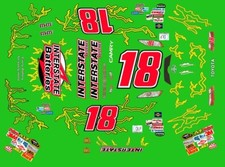  18 Kyle Busch Interstate Batteries 2008 1/64th Scale Nascar Waterslide Decals
