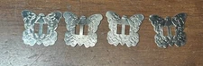 4 Vintage southwestern  slotted concho BUTTERFLIES hat belt Embellishment