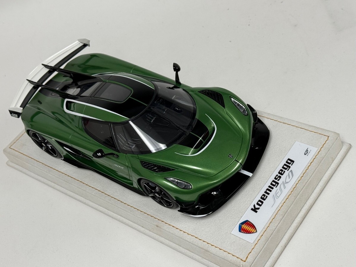Modellino Koenigsegg Jesko 2024 Scala 1:18, GT Spirit, Colore Verde, Edizione Limitata, Resina
