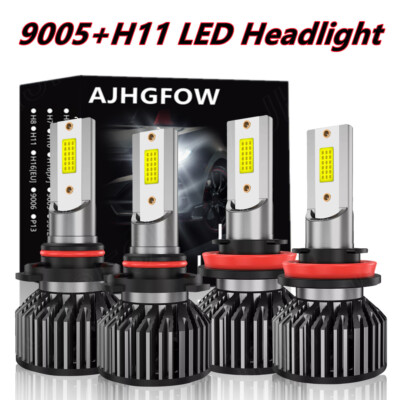 For Cadillac SRX Sport Utility 3.6L 2010-2016 9005&H11 LED Headlights Bulbs Kit