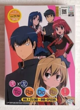 Toradora! TV+ OVA + Special Complete Anime DVD (English Dubbed) FREE SHIPPING