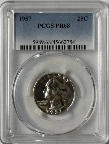 1957 Silver Washington Proof Quarter PCGS PR68 ()