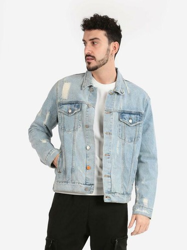 Giacca in jeans con strappi uomo | eBay