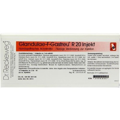 GLANDULAE F Gastreu R 20 Injekt Ampullen 10X2ml PZN 2496666