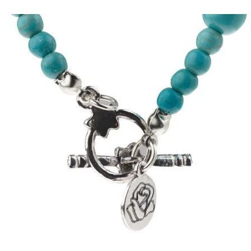 QVC Susan Graver Simulated Turquoise Heart-Shaped Bead Necklace - Image 2 of 2
