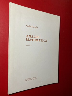 Carlo RAVAGLIA - MATHEMATISCHE ANALYSE 2. Teil Aufl. Kulturgenossenschaft (1977)