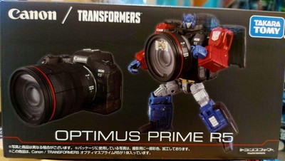 Canon x Transformers Optimus Prime EOS R5 Action Figure TAKARA 