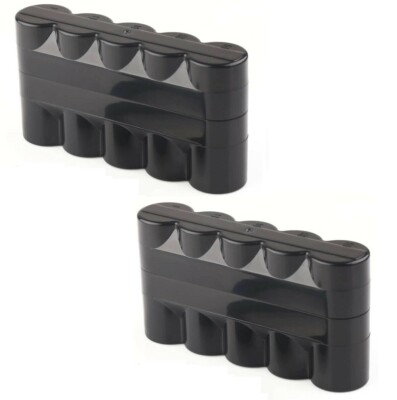 2 x Portable Plastic Hard Case Storage Box for 5 Rolls 120 Medium Format Film