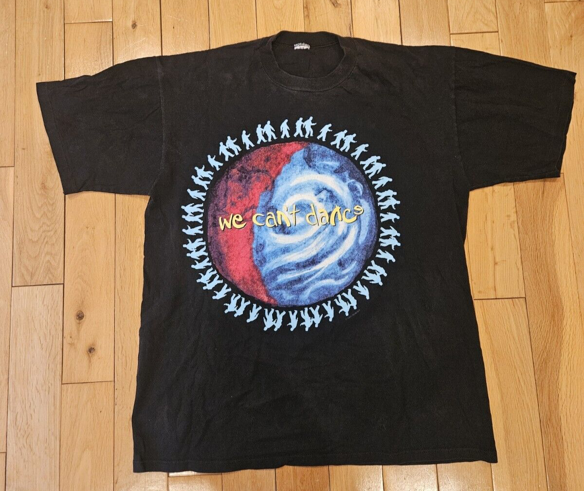 Vtg 1992 GENESIS We Can't Dance Tour Concert Graphic 2 Sided Shirt