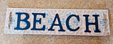 "BEACH" WOODEN HOME DECOR SIGN