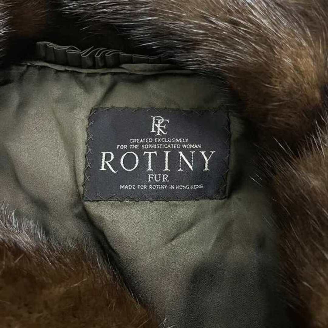 Rotiny Fur Coat Brown Mink Mid Full Lining Long Sleeve 9 M Used 