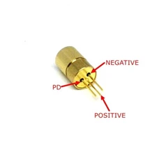 650nm 5mw Laser Diode w/6x10mm Brass Housing & 5mm Focus Lens Focusable Head DIY