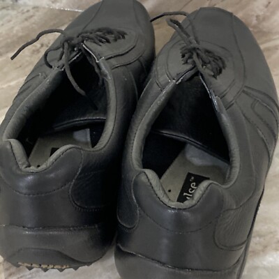Footjoy FJ Impulse 9.5 M Black Leather Bicycle Toe Golf Shoes