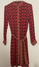 Zara Women’s Shirt Dress Blouse Button Down Long Sleeve Multicolor Size xs