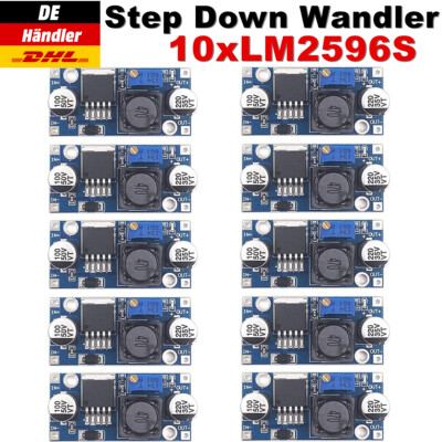 10x LM2596S DC-DC Step Down Spannungswandler Arduino Modul Regler Abwärtsmodul