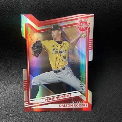 2022 Panini Elite Extra Edition Dalton Rogers Prime Numbers Die Cut Holo /121