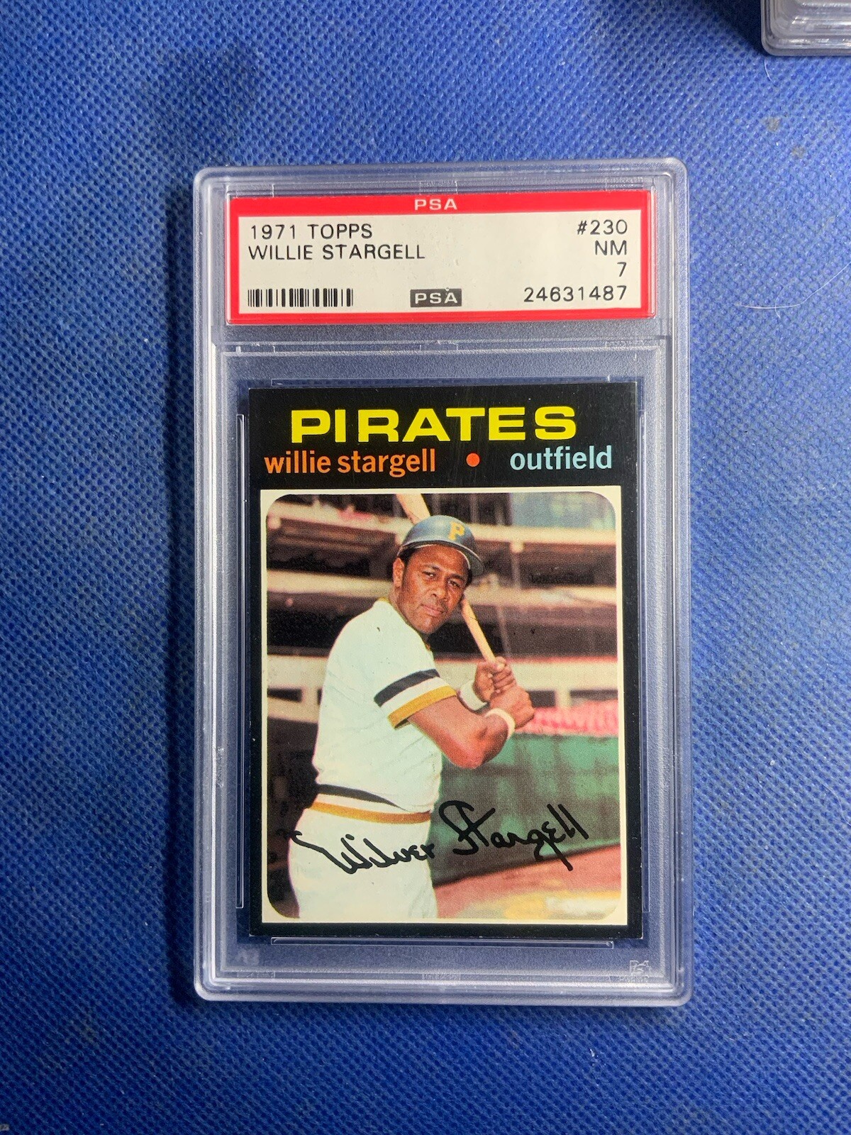 1971 TOPPS #230 WILLIE STARGELL PITTSBURGH PIRATES BASEBALL CARD PSA 7 NM