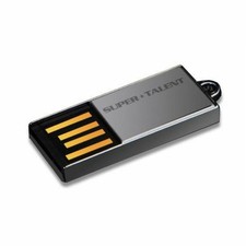 Silver Super Talent Pico-C 64GB USB 2.0 Flash Drive