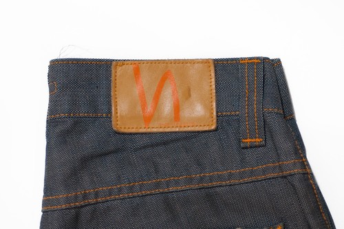 Nudie Regular Ralf Grey Indigo Canvas 