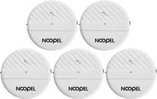 Glass Break Alarm 5 Pack, 125DB Loud Window Vibration Sensor, Burglar White 